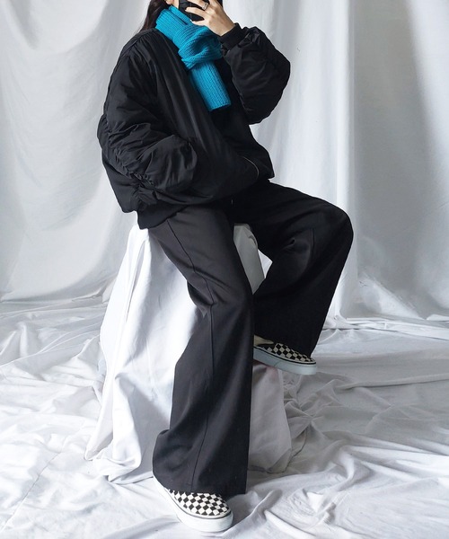 me+em select(ミームセレクト)の「※※【 ミームセレクトオリジナル 】リブニットシンプルカラーマフラー / lib knit simple color muffler(マフラー・レディース・レッド/パープル/ブラック/ピンク/ライム/イエロー/オレンジ/ブルー/グリーン/ブルーグレー/ダークブルー/アイボリー/ライトピンク/グレー/ライトグリーン/ライトブルー・FREE)」の22枚目の写真