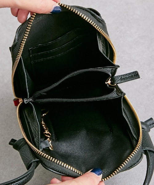 Pal collection（パルコレクション）の「ハラコ風ウォレットスマホポーチ（ショルダーバッグ・レディース・ブラウン/ホワイト・FREE）」の11枚目の写真