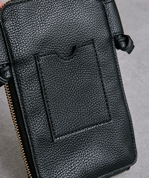 Pal collection（パルコレクション）の「ハラコ風ウォレットスマホポーチ（ショルダーバッグ・レディース・ブラウン/ホワイト・FREE）」の15枚目の写真