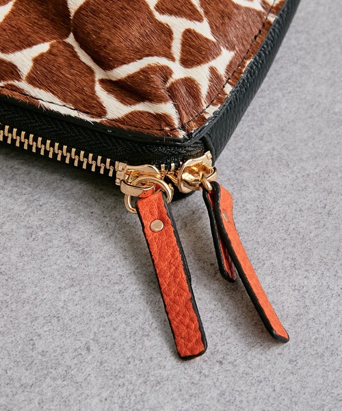 Pal collection（パルコレクション）の「ハラコ風ウォレットスマホポーチ（ショルダーバッグ・レディース・ブラウン/ホワイト・FREE）」の17枚目の写真