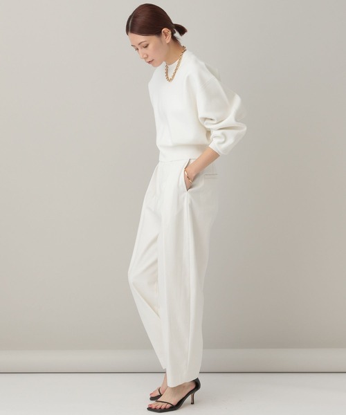 Curensology（カレンソロジー）の「Curensology(カレンソロジー)/コットンジャガードニットプルオーバー（ニット/セーター・レディース・ホワイト/ブラック/ネイビー×ホワイト・FREE）」の13枚目の写真