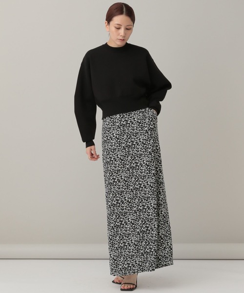 Curensology（カレンソロジー）の「Curensology(カレンソロジー)/コットンジャガードニットプルオーバー（ニット/セーター・レディース・ホワイト/ブラック/ネイビー×ホワイト・FREE）」の4枚目の写真