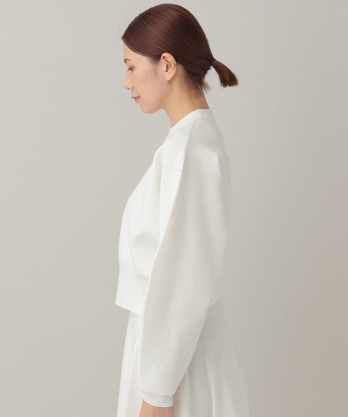 Curensology（カレンソロジー）の「Curensology(カレンソロジー)/コットンジャガードニットプルオーバー（ニット/セーター・レディース・ホワイト/ブラック/ネイビー×ホワイト・FREE）」の14枚目の写真