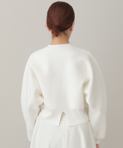 Curensology（カレンソロジー）の「Curensology(カレンソロジー)/コットンジャガードニットプルオーバー（ニット/セーター・レディース・ホワイト/ブラック/ネイビー×ホワイト・FREE）」の16枚目の写真