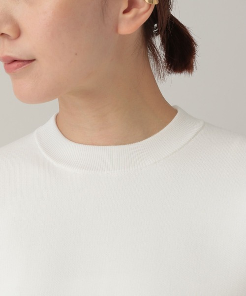 Curensology（カレンソロジー）の「Curensology(カレンソロジー)/コットンジャガードニットプルオーバー（ニット/セーター・レディース・ホワイト/ブラック/ネイビー×ホワイト・FREE）」の20枚目の写真