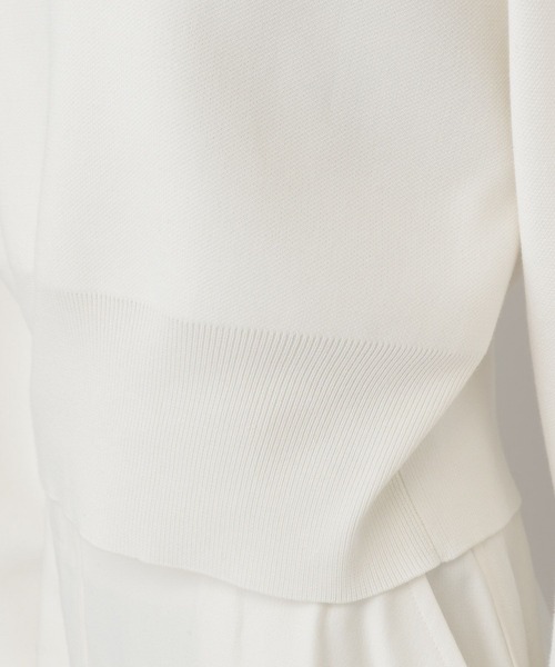 Curensology（カレンソロジー）の「Curensology(カレンソロジー)/コットンジャガードニットプルオーバー（ニット/セーター・レディース・ホワイト/ブラック/ネイビー×ホワイト・FREE）」の18枚目の写真