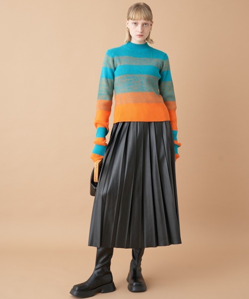 【MEYAME】マルチボーダーハイネック MULTI BORDER HIGH NECK – MEYAME