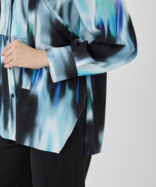 UNITED TOKYO（ユナイテッドトウキョウ）の「グラデーションレイヤードブラウス（シャツ/ブラウス・レディース・パープル/その他2/ホワイト・FREE）」の7枚目の写真