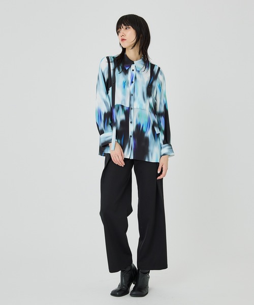 美品ユナイテッドトウキョウUNITEDTOKYOフレアレイヤードブラウスブラック UNITED TOKYO（ユナイテッドトウキョウ）の「2wayレイヤード