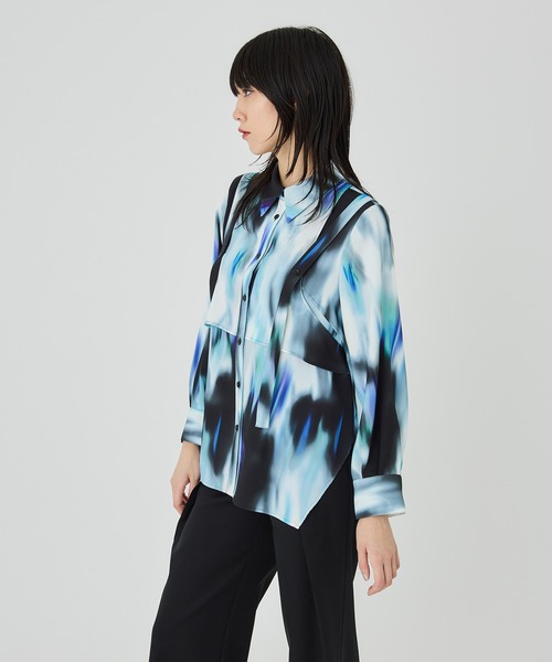 UNITED TOKYO（ユナイテッドトウキョウ）の「グラデーションレイヤードブラウス（シャツ/ブラウス・レディース・パープル/その他2/ホワイト・FREE）」の12枚目の写真