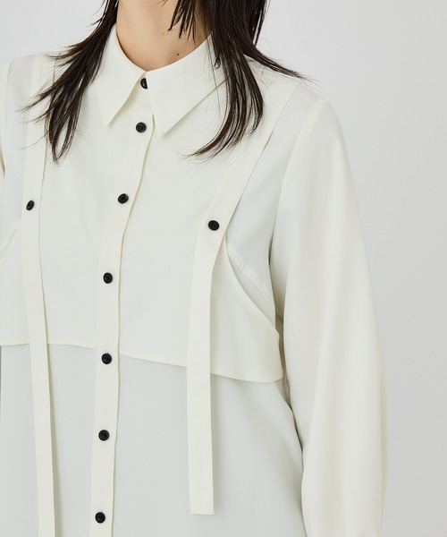 UNITED TOKYO（ユナイテッドトウキョウ）の「グラデーションレイヤードブラウス（シャツ/ブラウス・レディース・パープル/その他2/ホワイト・FREE）」の22枚目の写真