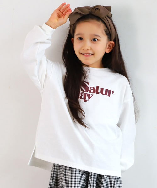 coca（coca）（コカ）の「キッズ 親子お揃いヘビーウェイトルーズプリントカットソー（Tシャツ/カットソー・キッズ・B/A/C/D・100/110/120/130/140）」の2枚目の写真