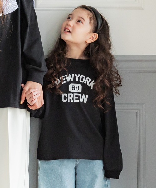 coca（coca）（コカ）の「キッズ 親子お揃いヘビーウェイトルーズプリントカットソー（Tシャツ/カットソー・キッズ・B/A/C/D・100/110/120/130/140）」の4枚目の写真