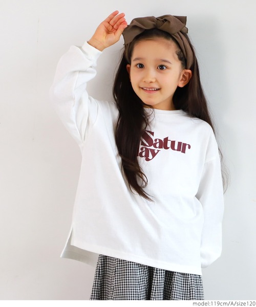 coca（coca）（コカ）の「キッズ 親子お揃いヘビーウェイトルーズプリントカットソー（Tシャツ/カットソー・キッズ・B/A/C/D・100/110/120/130/140）」の12枚目の写真