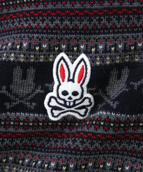 サイコバニー セーター Psycho Bunny（サイコバニー）の「バニーロゴパターン