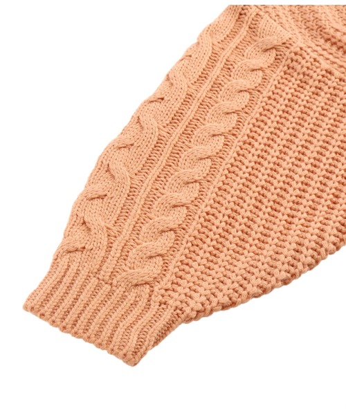 anap mimpi（アナップミンピ）の「ケーブル切替ユッタリニットカーディガン（カーディガン/ボレロ・レディース・イエロー/オレンジ/パープル・FREE）」の16枚目の写真