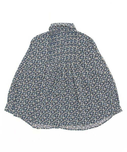 sandy（サンディー）の「【sandy】フラワープリントピンタックブラウス（シャツ/ブラウス・レディース・ネイビー/グリーン/イエロー・FREE）」の4枚目の写真