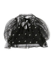 Ray BEAMS | sister jane / Twirl Embroidered Bow Top(シャツ/ブラウス)