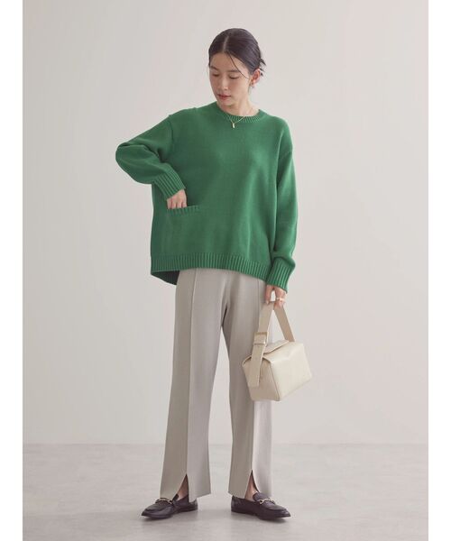 AMERICAN HOLIC(アメリカンホリック)の「総針ニットパンツ(その他パンツ・レディース・ブラック/ライトグレー・S/M/L)」の9枚目の写真