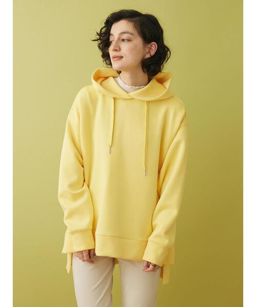 CRAFT STANDARD BOUTIQUE(クラフトスタンダードブティック)の「ポンチパーカープルオーバー(スウェット・レディース・イエロー/アイボリー/グレイッシュブルー・M/L)」の5枚目の写真