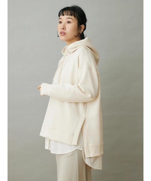 CRAFT STANDARD BOUTIQUE(クラフトスタンダードブティック)の「ポンチパーカープルオーバー(スウェット・レディース・イエロー/アイボリー/グレイッシュブルー・M/L)」の8枚目の写真