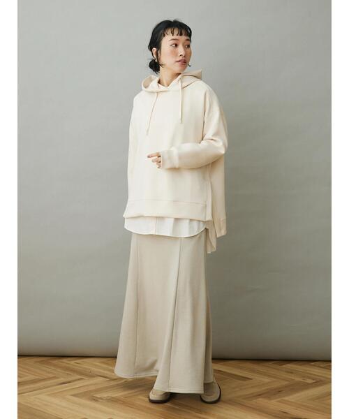 CRAFT STANDARD BOUTIQUE(クラフトスタンダードブティック)の「ポンチパーカープルオーバー(スウェット・レディース・イエロー/アイボリー/グレイッシュブルー・M/L)」の15枚目の写真