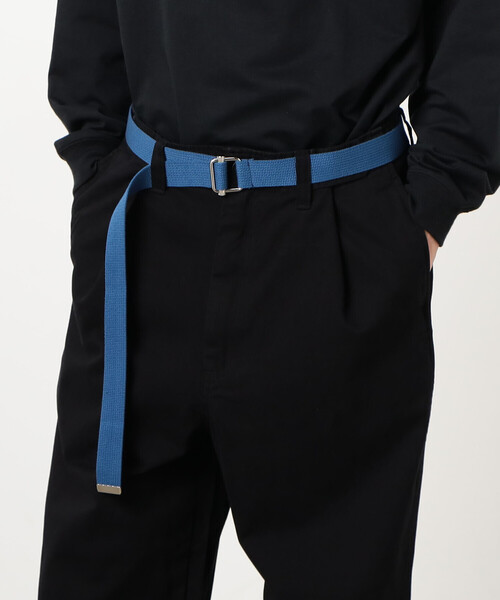 Purple&Yellow(パープルアンドイエロー)の「フランスカン テープベルト(ベルト・メンズ・ホワイト/ブラック/ブルー/グリーン/マスタード・FREE)」の5枚目の写真