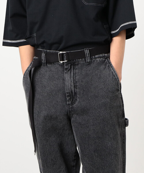 Purple&Yellow(パープルアンドイエロー)の「フランスカン テープベルト(ベルト・メンズ・ホワイト/ブラック/ブルー/グリーン/マスタード・FREE)」の3枚目の写真