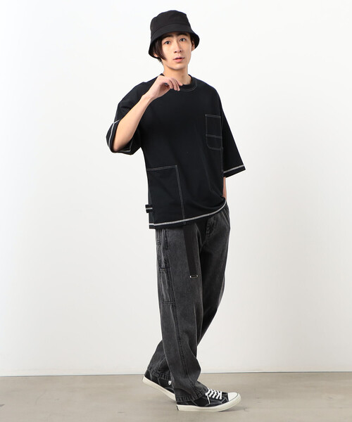 Purple&Yellow(パープルアンドイエロー)の「フランスカン テープベルト(ベルト・メンズ・ホワイト/ブラック/ブルー/グリーン/マスタード・FREE)」の20枚目の写真