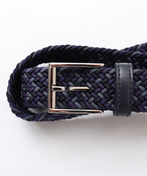 SADDLERS（サドラーズ）の「【Saddler's/サドラーズ】別注イントレチャートトリコ30 ゴムメッシュベルト 3cm幅（ベルト・メンズ・ベージュ系その他3/ブルー系その他7/ブラック系その他3・FREE）」の3枚目の写真