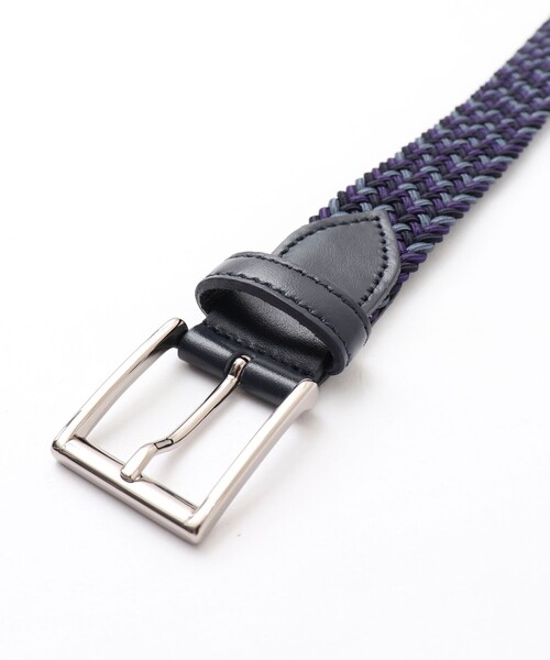 SADDLERS（サドラーズ）の「【Saddler's/サドラーズ】別注イントレチャートトリコ30 ゴムメッシュベルト 3cm幅（ベルト・メンズ・ベージュ系その他3/ブルー系その他7/ブラック系その他3・FREE）」の5枚目の写真