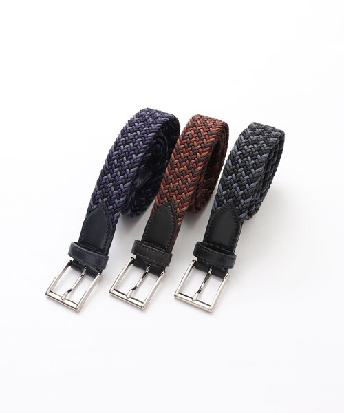 SADDLERS（サドラーズ）の「【Saddler's/サドラーズ】別注イントレチャートトリコ30 ゴムメッシュベルト 3cm幅（ベルト・メンズ・ベージュ系その他3/ブルー系その他7/ブラック系その他3・FREE）」の11枚目の写真