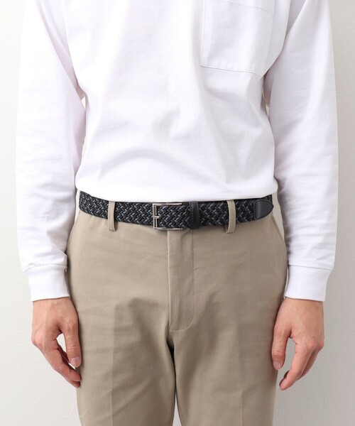 SADDLERS（サドラーズ）の「【Saddler's/サドラーズ】別注イントレチャートトリコ30 ゴムメッシュベルト 3cm幅（ベルト・メンズ・ベージュ系その他3/ブルー系その他7/ブラック系その他3・FREE）」の18枚目の写真