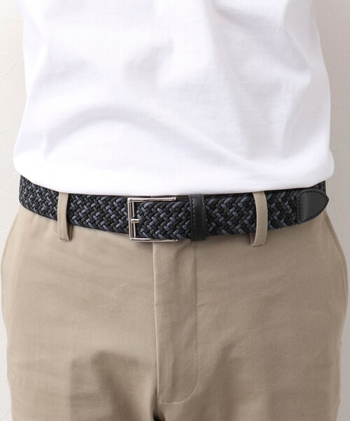 SADDLERS（サドラーズ）の「【Saddler's/サドラーズ】別注イントレチャートトリコ30 ゴムメッシュベルト 3cm幅（ベルト・メンズ・ベージュ系その他3/ブルー系その他7/ブラック系その他3・FREE）」の17枚目の写真