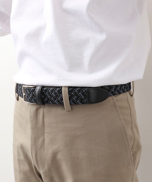 SADDLERS（サドラーズ）の「【Saddler's/サドラーズ】別注イントレチャートトリコ30 ゴムメッシュベルト 3cm幅（ベルト・メンズ・ベージュ系その他3/ブルー系その他7/ブラック系その他3・FREE）」の16枚目の写真