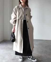 Riberry | 胸ヨーク付きステンカラートレンチコート(トレンチコート)