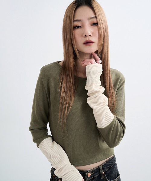 UNE MANSION（ユヌマンション）の「ラウンドシェープフェイクパール3ピースリングセット（リング・レディース・アイボリー/ブラック/ホワイト・ONE SIZE）」の4枚目の写真