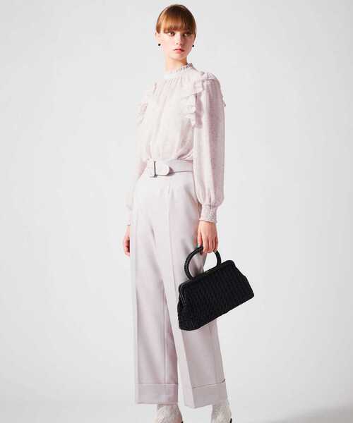 Tiara（ティアラ）の「ストレートワイドパンツ（その他パンツ・レディース・ピンク/ホワイト/ブルー・M/S）」の3枚目の写真