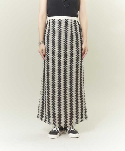 NOMINE（ノミネ）の「【WEB限定商品】バイカラーレーススカート（スカート・レディース・ホワイト/レッド・フリー）」の10枚目の写真