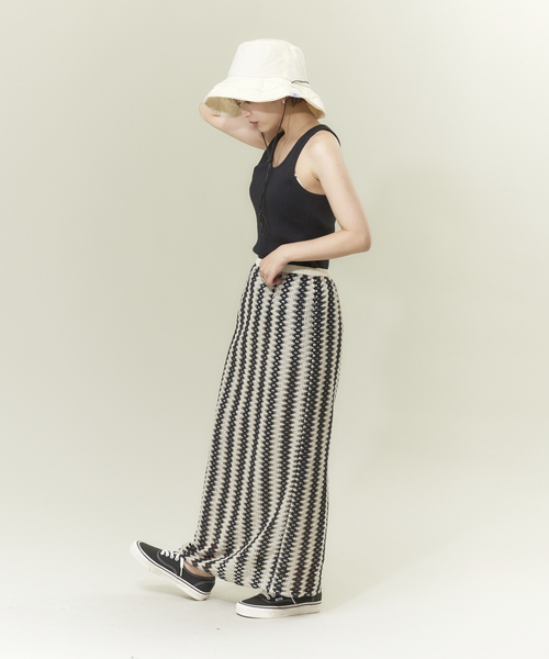 NOMINE（ノミネ）の「【WEB限定商品】バイカラーレーススカート（スカート・レディース・ホワイト/レッド・フリー）」の6枚目の写真