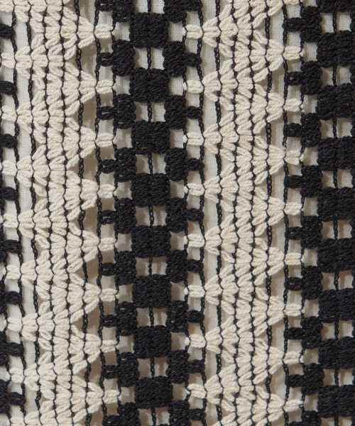 NOMINE（ノミネ）の「【WEB限定商品】バイカラーレーススカート（スカート・レディース・ホワイト/レッド・フリー）」の5枚目の写真