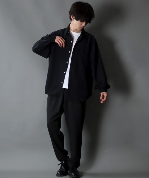 セール】Balloon Sleeve Oversize Drop shoulder Shirt/バルーン