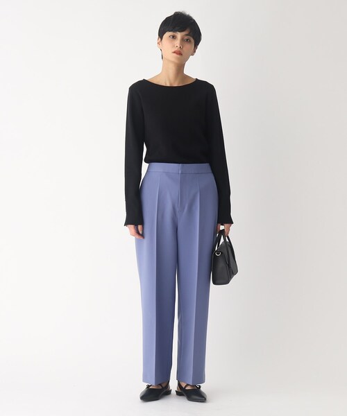 OPAQUE.CLIP（オペークドットクリップ）の「◆シルキーブレンドボタン デザインスリーブニットプルオーバー（ニット/セーター・レディース・ブラック/ダークグリーン/ベージュ/ホワイト系/ホワイト系5/ピンク系・36/38/40/42）」の16枚目の写真