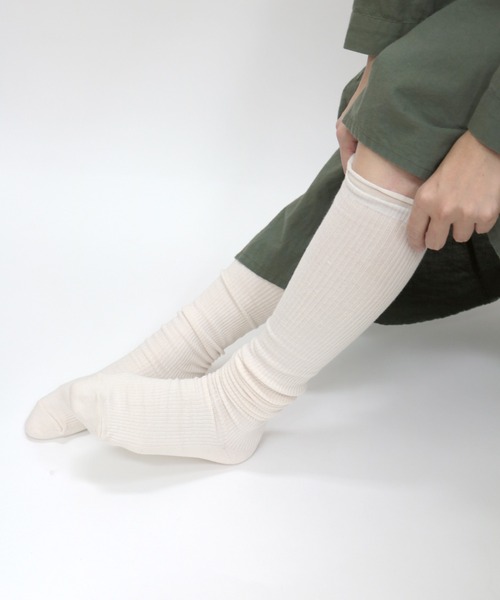TAWARA（タワラ）の「やわらかコットンリブ編みロングソックス