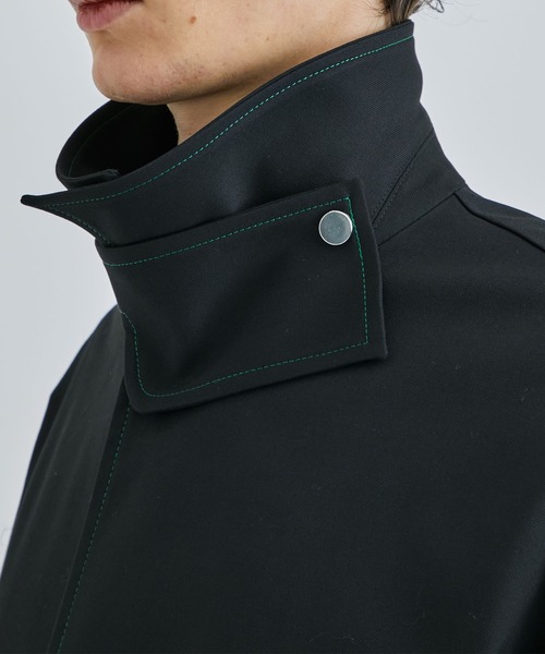 LiNoH（リノー）の「STITCHING COACH BLOUSON/スウィッチングショートブルゾン（ブルゾン・メンズ・ブラック・1/2）」の12枚目の写真