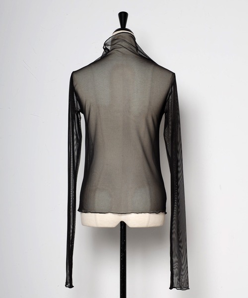 Bonjour Sagan（ボンジュールサガン）の「メッシュハイネックプルオーバー（Tシャツ/カットソー・レディース・ブラック・FREE）」の4枚目の写真