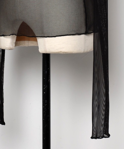 Bonjour Sagan（ボンジュールサガン）の「メッシュハイネックプルオーバー（Tシャツ/カットソー・レディース・ブラック・FREE）」の6枚目の写真