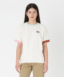 Levi's/リーバイス グラフィック クルーネック スウェット半袖シャツ ホワイト COUNTRY CLUB