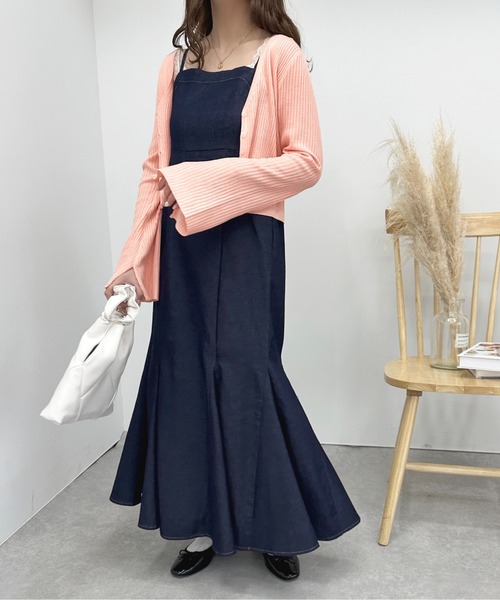 apres jour(アプレジュール)の「デニムマーメイドキャミワンピース【ZOZOTOWN限定アイテム】(ワンピース・レディース・インディゴブルー/ブラック・フリー/X-LARGE)」の17枚目の写真