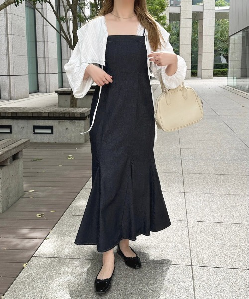 セール】デニムマーメイドキャミワンピース【ZOZOTOWN限定